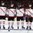 MONTREAL, CANADA - DECEMBER 27: Team Canada lines up on the blue line before facing off against Team Germany during preliminary round action at the 2015 IIHF World Junior Championship. (Photo by Richard Wolowicz/HHOF-IIHF Images)

